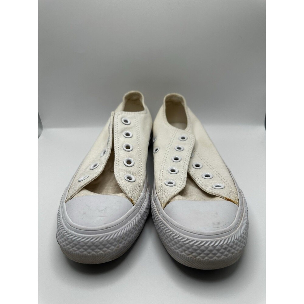 Converse Chuck Taylor All Star Low Top Womens 6 Mens 4 Cream No Laces